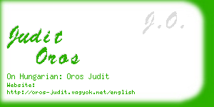 judit oros business card